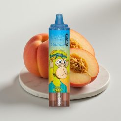 Fumot RandM Tornado 15000 Puffs - Pêssego Manga, 25ml, 850mAh, Tela LCD