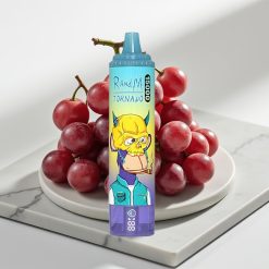 Fumot RandM Tornado 15000 Puffs Uva Gelada - 25ml, 850mAh, Tipo-C