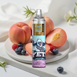 Fumot Tornado 7000 Puffs Pêssego Blueberry Doce 14ML 850MAH Tipo-C