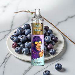 Fumot Tornado 7000 Puffs Vape Descobável Mirtilo no Gelo 14ML 850MAH Tipo-C