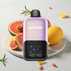 GEEK BAR 2GO 20ml 50000 Puffs Two Series - Pêssego Manga Melancia Ice, 5% Nic Salt, Tela Grande, Bateria Recarregável