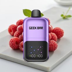 GEEK BAR 2GO 20ml 50000 Tragos Série Two Uva & Framboesa - Tela Grande, 5% Nic