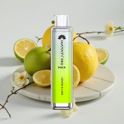 Hayati Pro Max 4000 Puffs Disposable Vape Limão & Lima, 1400mAh, Dual Coil 1.1 Ohm, Recarregável