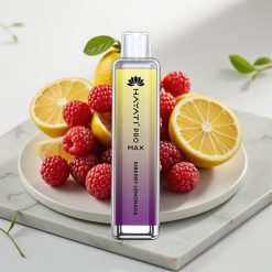 Hayati Pro Max 4000 Puffs Disposable Vape Limonada de Groselha, 5% Nic, 1400mAh, Recarregável