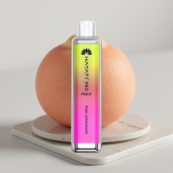 Hayati Pro Max 4000 Puffs Disposable Vape Limonada Rosa, 2-5% Nicotina, 1400mAh, Recarregável