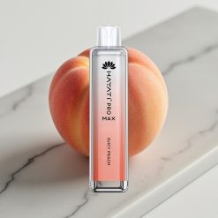 Hayati Pro Max 4000 Puffs Disposable Vape Pêssego Suculento - 4000 Puffs, 1400mAh, Recarregável