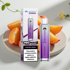 Hayati Pro Max 4000 Puffs Disposable Vape Sonho de Verão - 1400mAh, 2ml/10ml, Recarregável