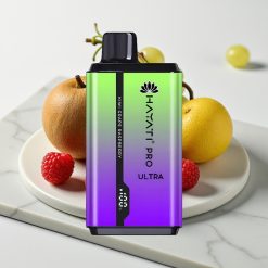 Hayati Pro Ultra 15000 Puffs Disposable Vape Kiwi Uva Framboesa - 15000+ Puffs, 2×12ml, 2% Nic
