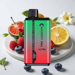 Hayati Pro Ultra 15000 Puffs - Mirtilo Framboesa Cereja Limão & Mirtilo - 850mAh 2×12ml 2% 49 sabores