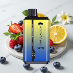 Hayati Pro Ultra 15000 Puffs Mirtilo Framboesa Limão, 2×12ml, 2%