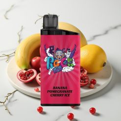 IGET Bar 3500 Puffs Banana Romã Cereja Gelo - 1400 mAh, 1.2 Ohm Mesh