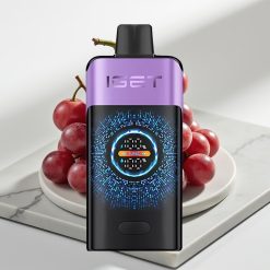 IGET ONE 12000 Puffs Descartável - Uva Gelada, 2700 mAh, Tela Colorida Curva