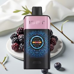 IGET ONE 12000 Puffs Vape Descartável Blackberry Ice, 2700mAh, Tela Colorida, 0.6ohm