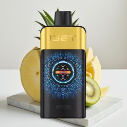 IGET ONE 12000 Puffs Vape Descartável Kiwi Abacaxi, 2700mAh, Tela Colorida, 0.6ohm
