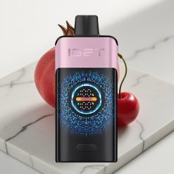 IGET ONE 12000 Puffs Vaporizador Descartável Cereja Romã 12000 Puffs, 2700 mAh, Tela Colorida