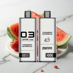 Lavie Cube 20000 Puffs Disposable Vape Morango Melancia - 28ML, 5% Nic Sal, Type C