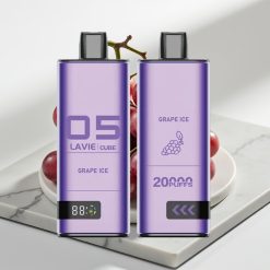 Lavie Cube 20000 Puffs Disposable Vape Uva Gelado - 28ML, 5% Nic Sal, Tipo C