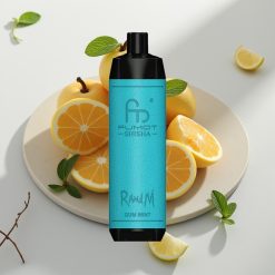 RandM Fumot Shisha 10000 Puffs Disposable Vape Goma Menta - 18ml, 0.5% Nic, Tipo-C