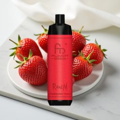 RandM Fumot Shisha 10000 Puffs Sabor Morango Punch - 18ml, 0.5% Nic, Tipo-C