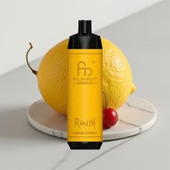 RandM Fumot Shisha 10000 Puffs Vape Descartável Limão Cereja – 18ml, 850mAh, Tipo-C