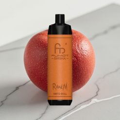 RandM Fumot Shisha 10000 Puffs Vape Descartável Sabor Vimto Bull, 18ml, 0.6ohm