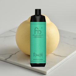 RandM Fumot Shisha 10000 Puffs Vape Descartável White Flash - 18ml, 850mAh, 0.6ohm