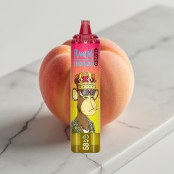 RandM Tornado 15000 Puffs - Pêssego Gelado, 25ml, 850mAh, Tipo-C