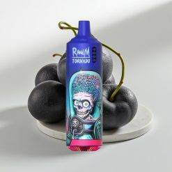 RandM Tornado 9000 Puffs - 850mAh, 18mL, Gelo Preto