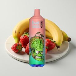 RandM Tornado 9000 Puffs - Morango Banana, 18mL, 850mAh, Mesh Coil