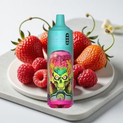 RandM Tornado 9000 Puffs - Morango Framboesa Cereja Gelo, 18mL, Bobina Mesh