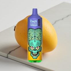 RandM Tornado 9000 Puffs - Morango Manga, 18 mL, 850 mAh, Display RGB
