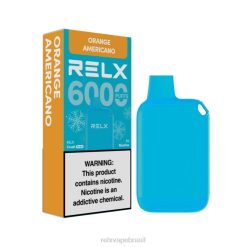 RELX Crush Pocket 6000 gelado americano laranja NR2N415 - Relx Sabores
