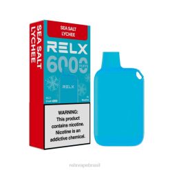 RELX Crush Pocket 6000 gelado lichia sal marinho NR2N414 - Relx Vape Flavors