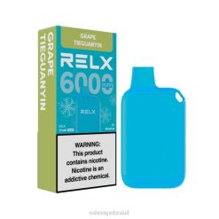RELX Crush Pocket 6000 gelado tieguanyin de uva NR2N418 - Relx Store