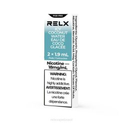 RELX Vape Disposable | RELX pod pro - 2 pods água de coco gelada TT8221