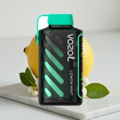 VOZOL Gear Power 20000 Puffs Limão Menta, 20mL, 5%, Tela Cheia, Dual Mesh Coil