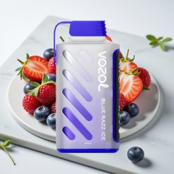 VOZOL Gear Power 20000 Puffs - Mirtilo Gelo, 20mL, 5%, Tela Cheia, Dual Mesh